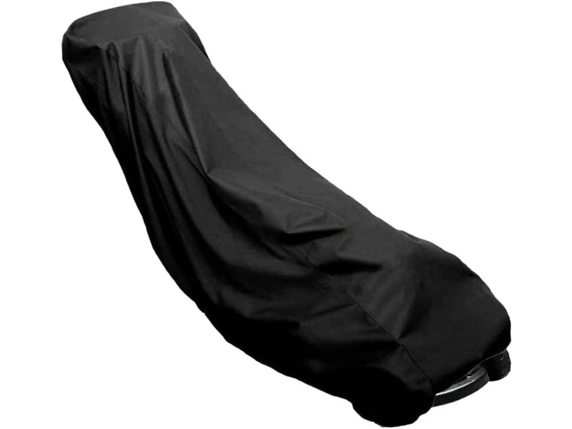 Capa Protetora Impermeável Em Poliéster Oxford Resistente Para Cortador De Grama, Preta, Proteção Contra Raios Uv