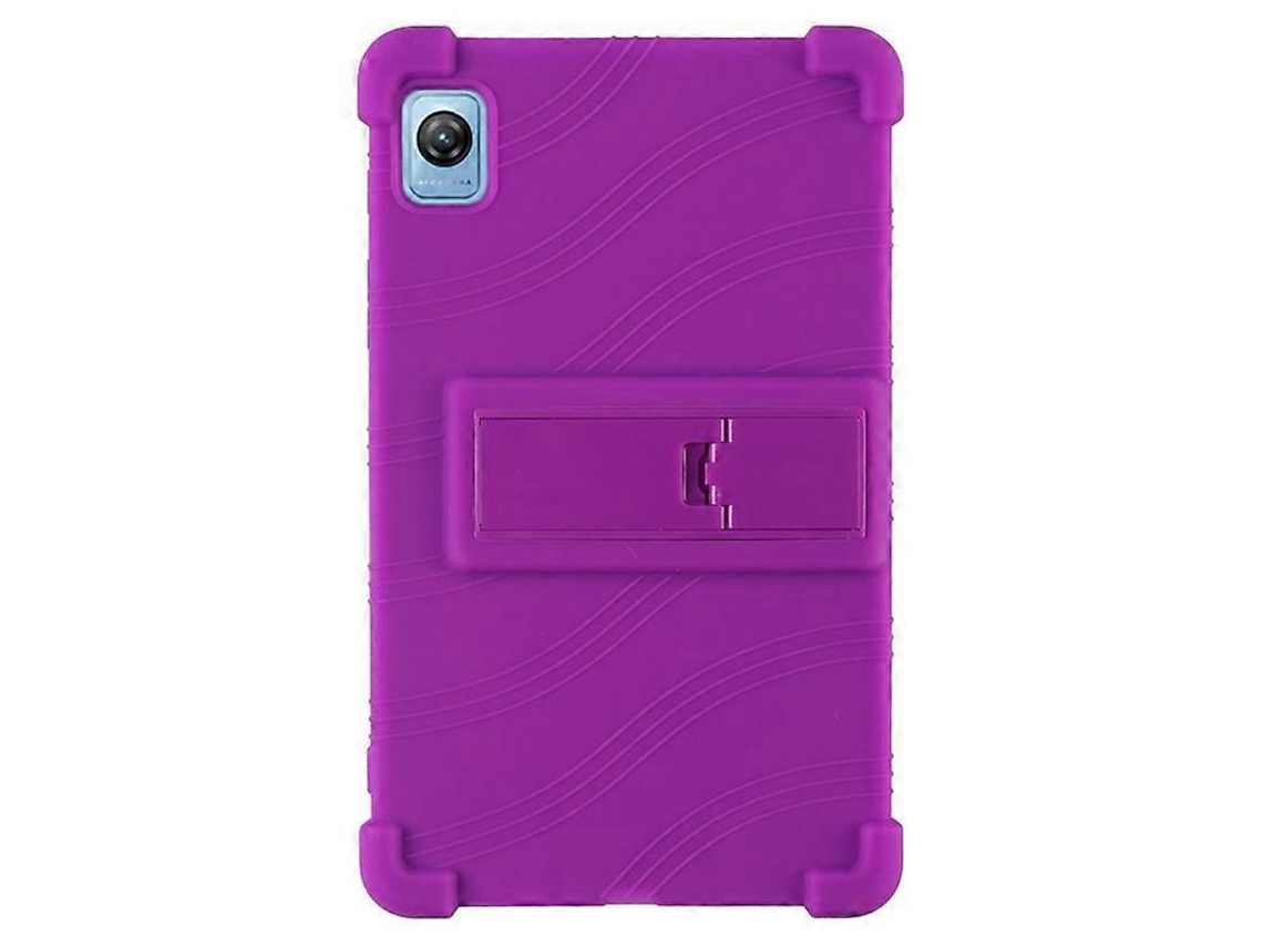 Capa De Silicone Compatível Com O Tablet Blackview Tab 60, Resistente A Arranhões, Com Suporte Em Policarbonato.