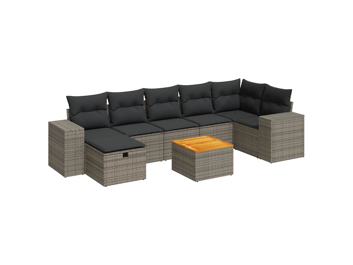 Garden Sofa Set, Garden Sofa Sets Vidaxl Cinzeto Rattan / Vime (n/a)