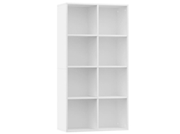 Book Cabinet, Book Cabinets Vidaxl Branco Madeira Processada (66 X 30 X 130 Cm)