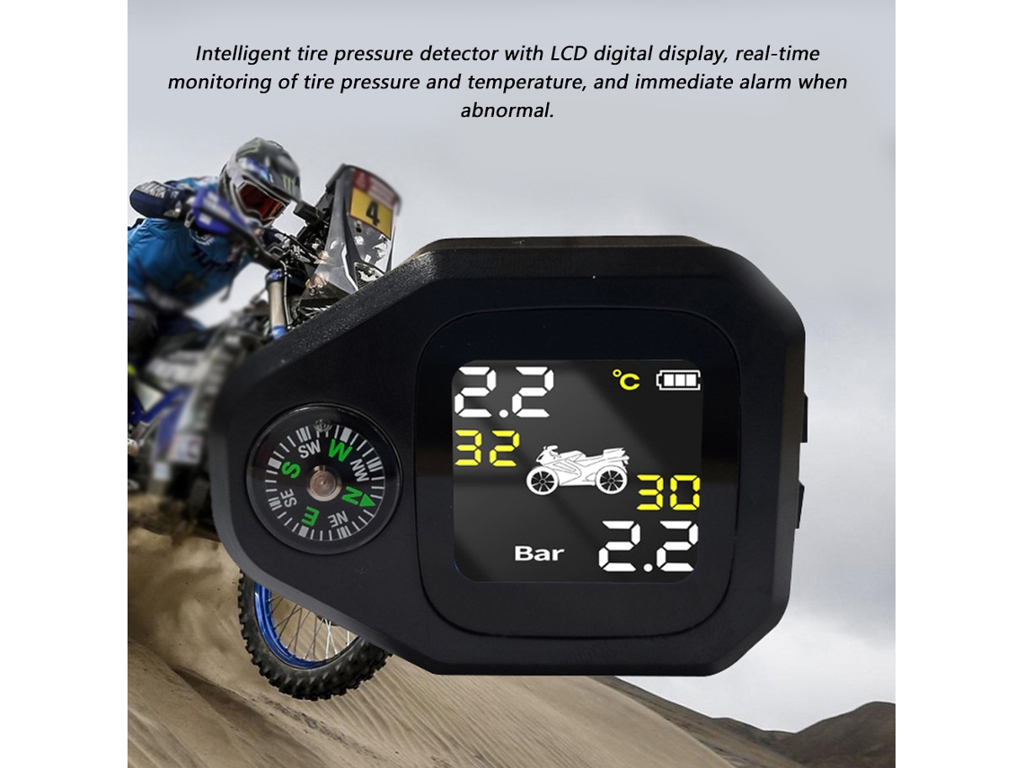 Sistema de radar trasero con 4 sensores, pantalla LCD y luces de advertencia azules | S/MARCA