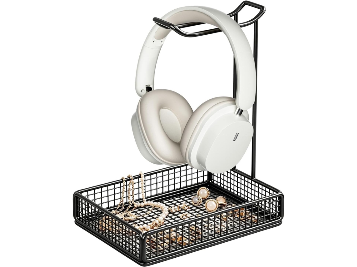 Suporte Multifuncional Estável Para Fones De Ouvido, Organizador De Mesa Para Fones Ouvido