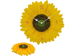 Relógio De Parede, Girassol Moderno, Estilo Campestre, Floral Vintage, Ornamento Para