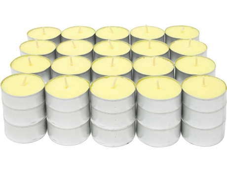 Velas Perfumadas para Chá Vela para Aquecedor de Chá Tealight Duração de 4 5 Horas Cheiro de Baunilha COM-FORT HOUSE