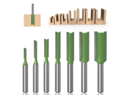 7pcs Brocas De Router Retas 3-12mm Com Cabo 6mm, Ferramentas De Marcenaria Em Carbeto Para Madeira