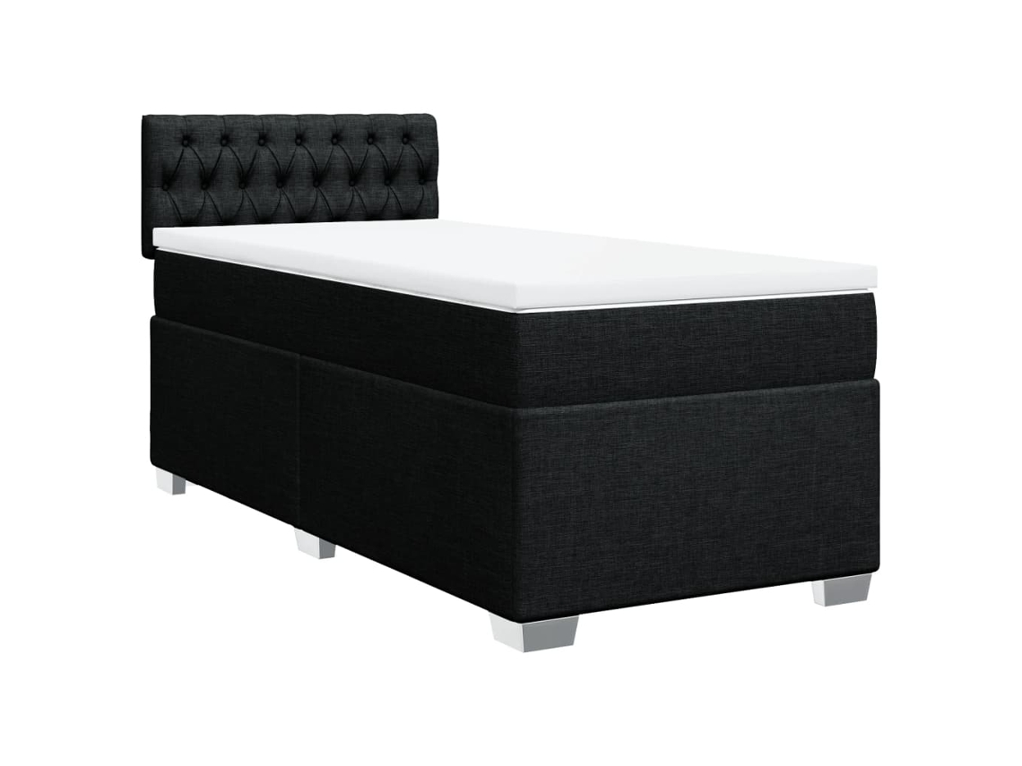 Box Spring Bed, Box Spring Beds Vidaxl Preto Tecido (100 X 200 Cm)