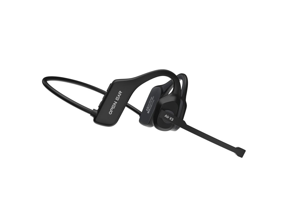 Fones De Ouvido Bluetooth Sem Fio, Compatíveis Com Condução Óssea, Microfones De Lapela E Cancelamento De Ruído.