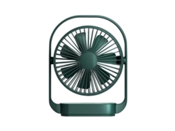 Ventilador de Mesa Usb Compacto e Silencioso com Luz Led, Recarregável e 4 Velocidades. MDUG
