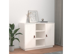 Vidaxl Aparador 100x40x75 Cm Madeira De Pinho Maciça Branco
