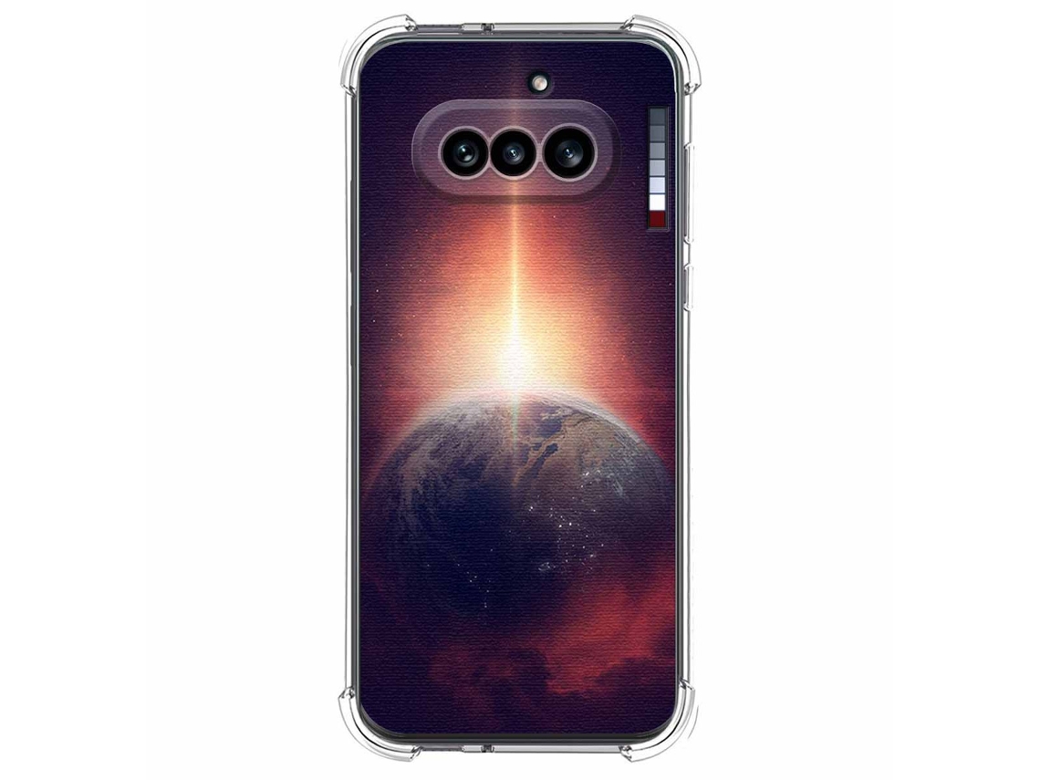 Capa Tumundosmartphone De Silicone À Prova De Choque Para Nothing Phone 4a 5g Com Estampa De Desenho Animado Da Terra
