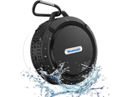 Mini Alto Falantes De Chuveiro, Alto Falantes Portáteis Bluetooth À Prova Dágua Ip65 E Tecnologia True Wireless Stereo E Dsp, Preto Yizhood