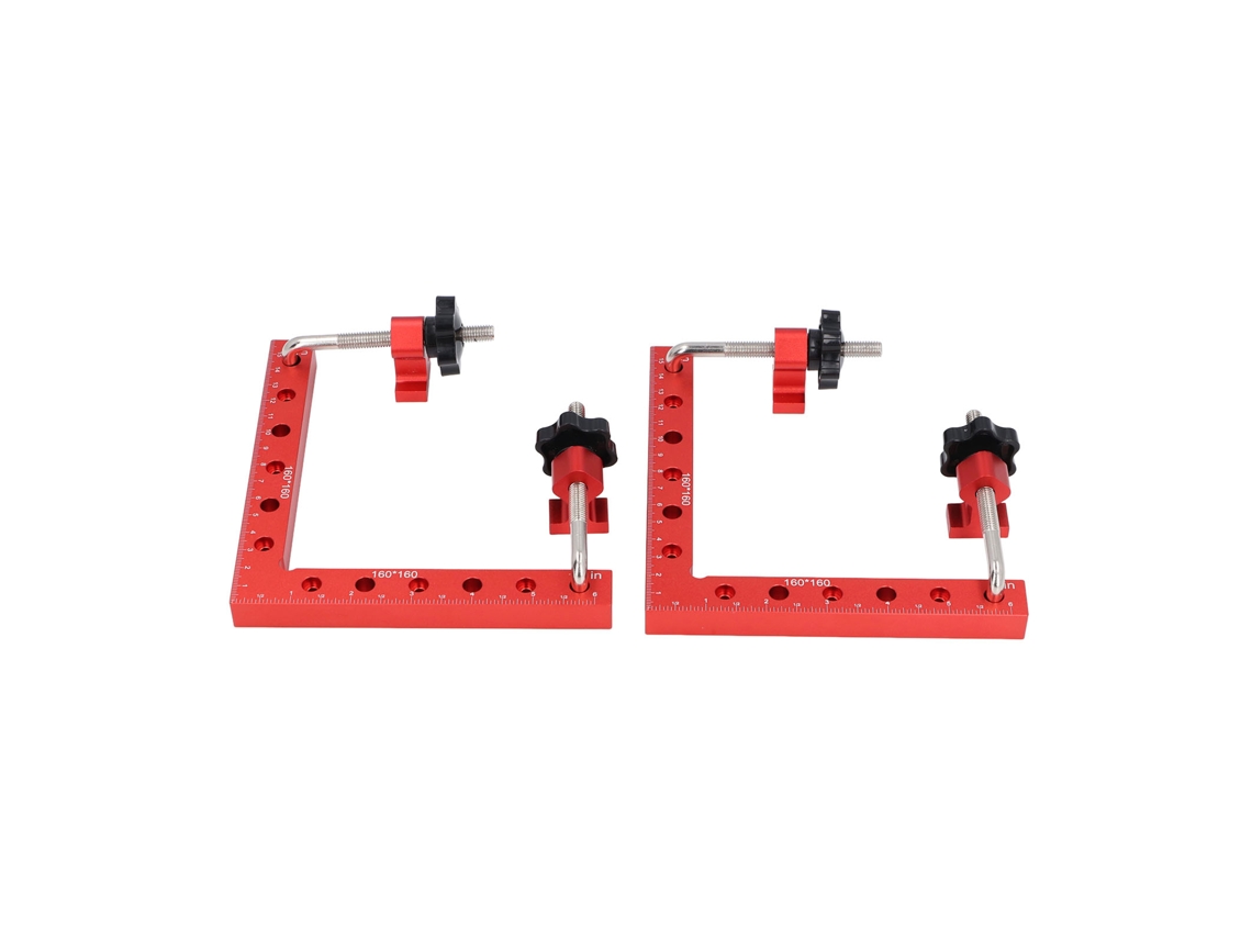 Conjunto De Grampos Em Alumínio Laxiscreed Com Ângulo De 90° E Escalas Métricas E Imperiais