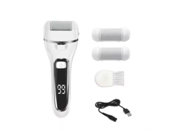 (branco) Esfoliador Elétrico Para Os Pés, Remove Calosidades E Pele Morta, Recarregável.