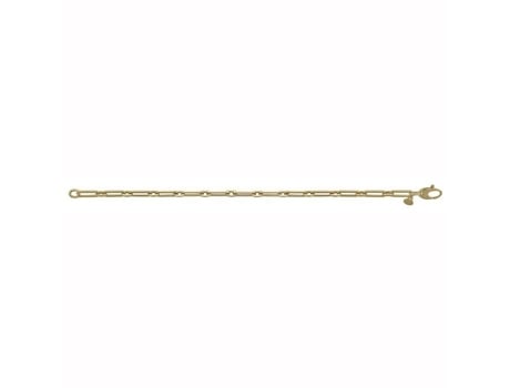 Pulseira Brillaxis Evil Eye Horse Em Ouro 9 Quilates Amarelo 19 cm Feminino