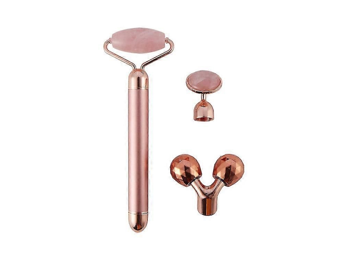 Massageador Facial Elétrico com Rolo de Jade, 3 em 1 GOKOCO