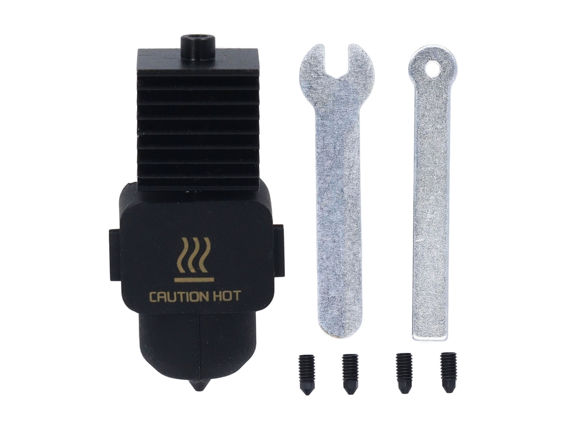 Kit De Bico Quente Hotend Para Impressora 3d A1 A1 Mini Com Bicos De Aço Temperado 0.2 0.4 0.6 0.8mm