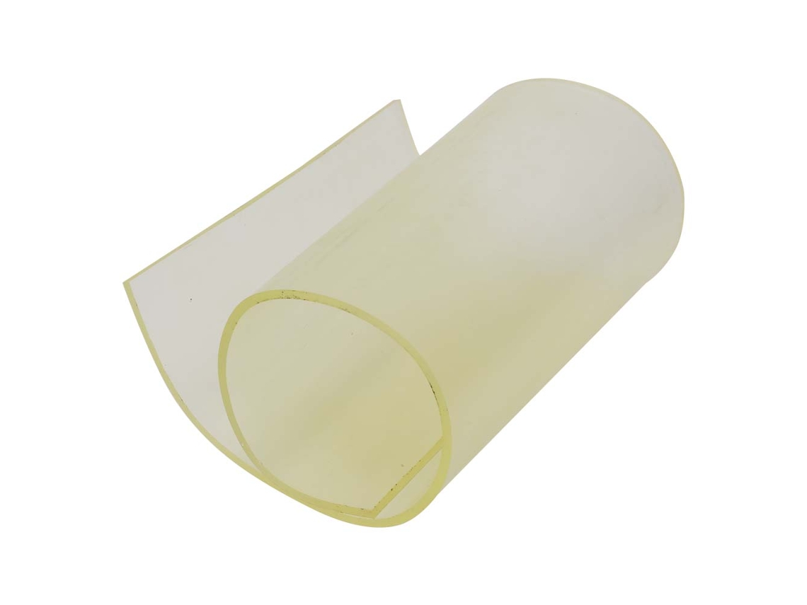 Folha de borracha de poliuretano sorbotano de alta qualidade e resistente a produtos químicos, amarela, 4*200*500mm
