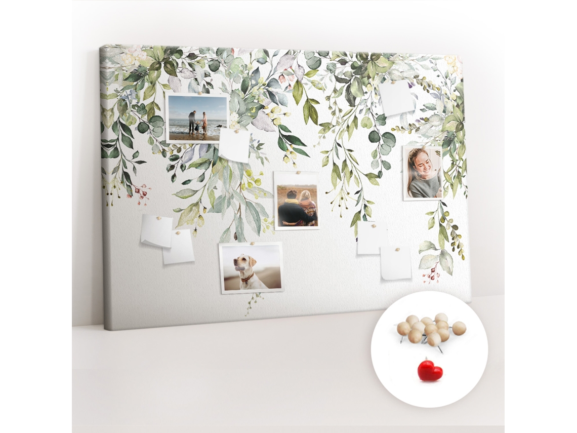 Painel De Cortiça Para Parede Natureza Em Flor Para O Escritório Espelharte (120x80 Cm)