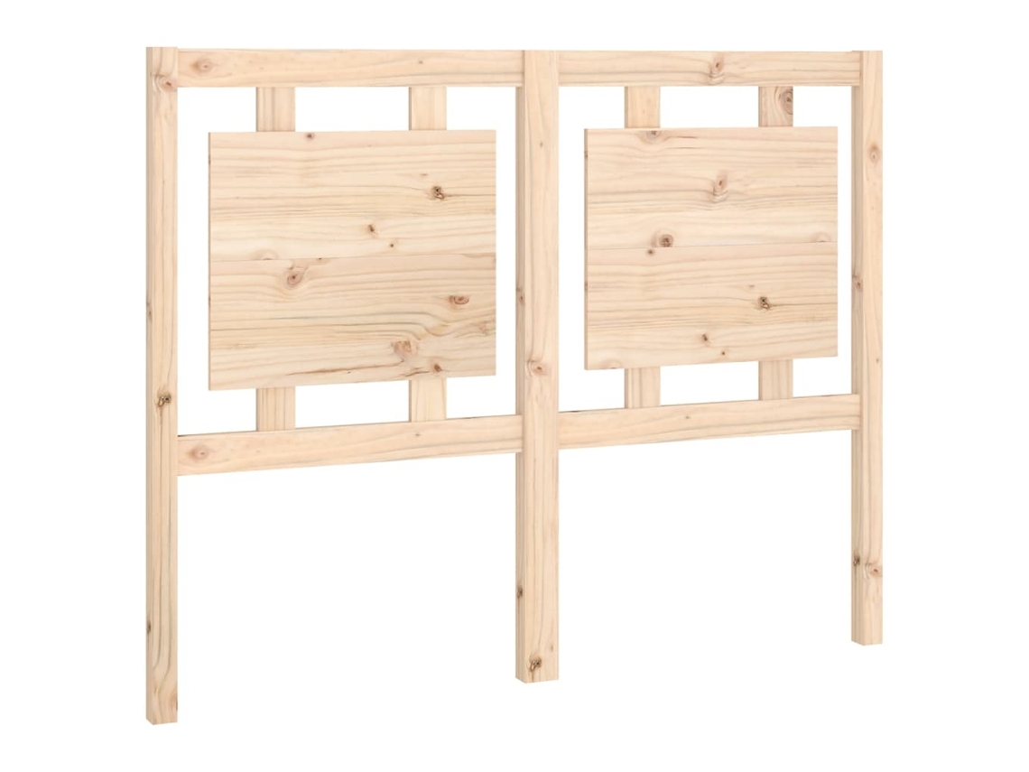 Bed Headboard, Bed Headboards Vidaxl Marrom Madeira De Pinho (125.5 X 100 Cm)