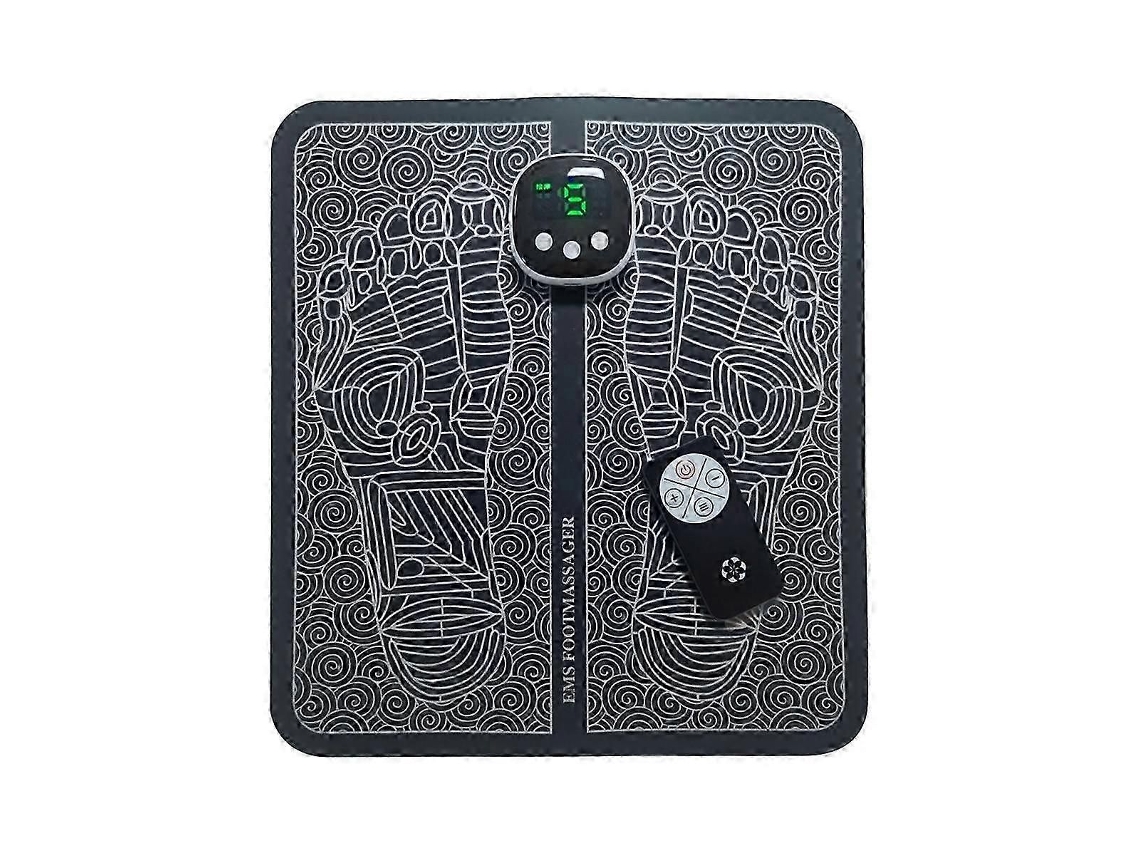 Tapete Massageador Para Os Pés Com Estimulador Ems Alívio Da Dor E Melhora Do Desempenho Muscular.