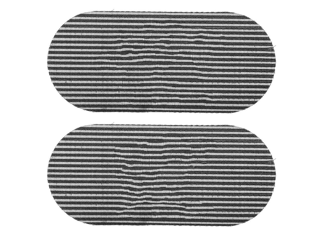 Adesivos de cabelo retrô com estampa de listras, estilo mágico, para penteados.