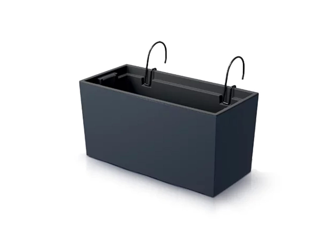 Vaso De Flores Urbi Case W, Cor Antracite