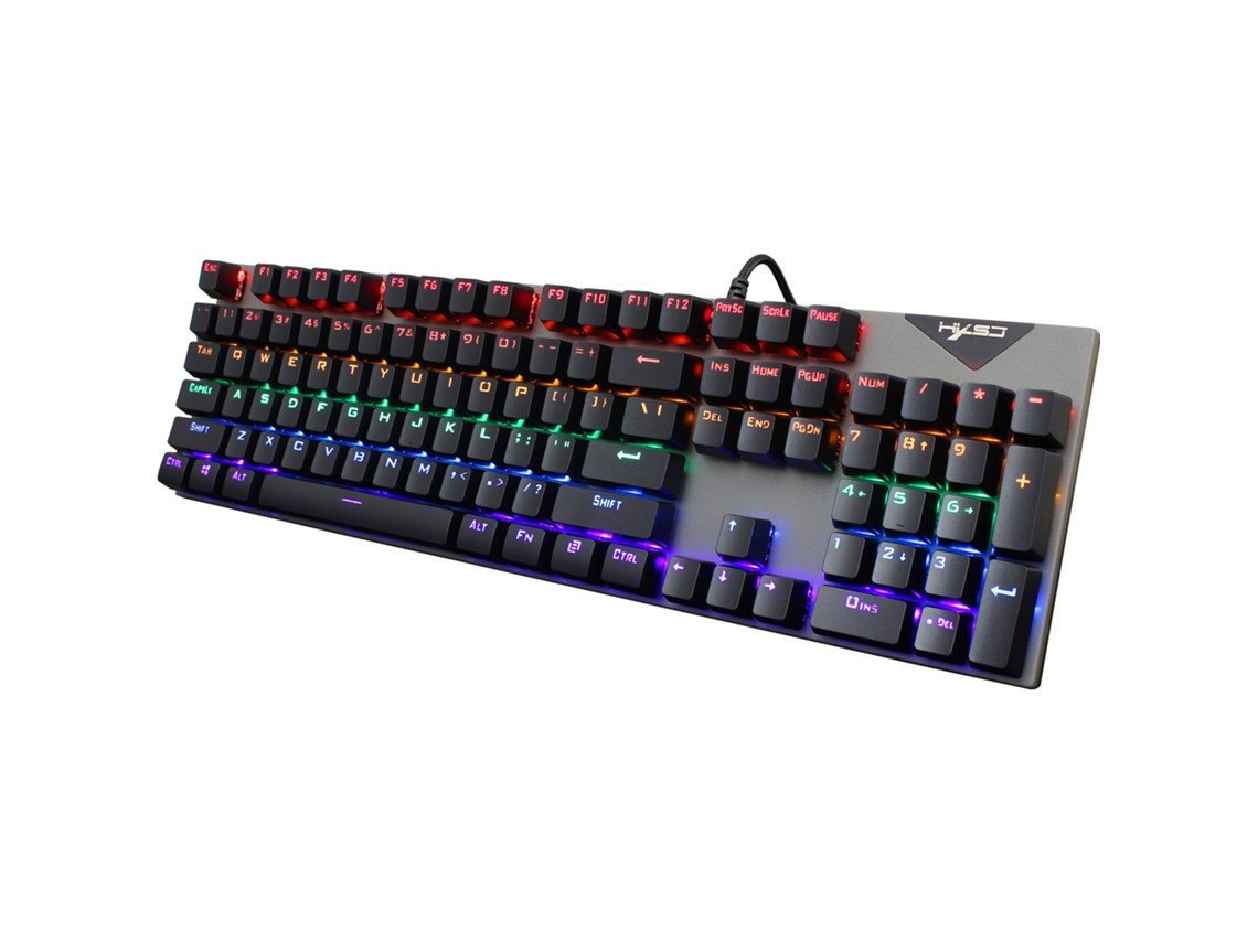 Teclado Gaming NANA L300 Rgb Mecânico Português Negro