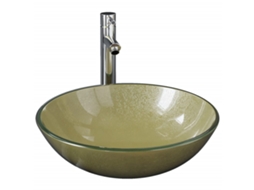 Bathroom Sink,bathroom Sinks Vidaxl Ouro Vidro (n/a)