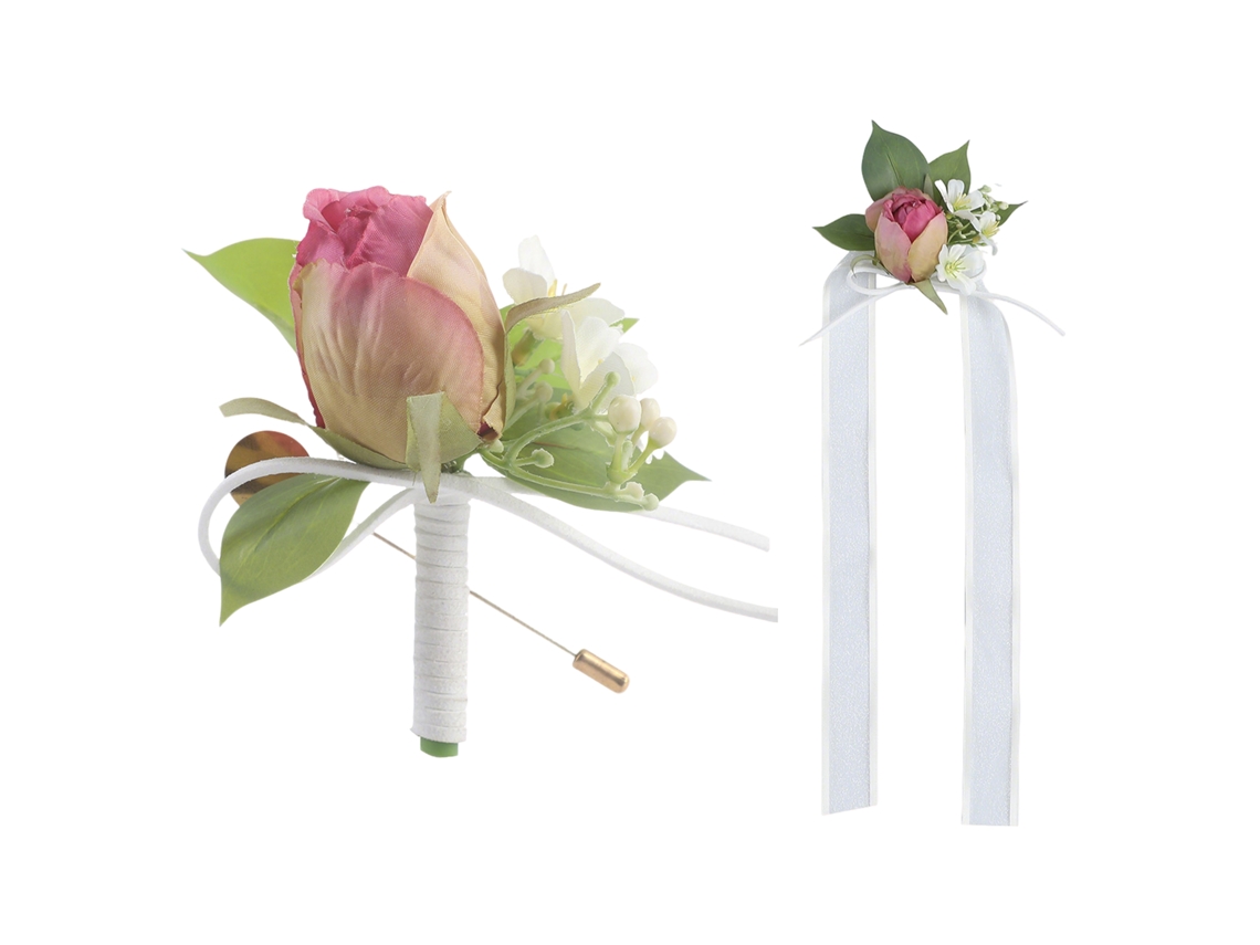 Laxiscreed Corsage De Pulso Com Flor Para Casamento E Decoração Com Girassol