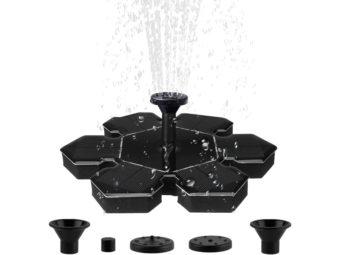 Bomba Solar Para Fonte, Bomba De Água Para Bebedouro De Pássaros, Para Uso Externo, Com Seis Bicos.