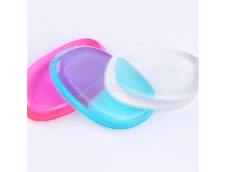 3pçs Houppette Esponja Colorida Em Gel De Silicone Para Cosmético Creme Bb Ferramenta De Maquiagem Nee Jolie