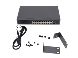 Switch Poe LAXISCREED 16 Portas 100m 2 Gbe