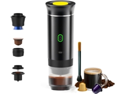 Máquina De Café Expresso Portátil, Cafeteira Com Aquecimento Automático De 7500 Mah, Compacta Para Viagem Em Carro/trailer/escritório Para C