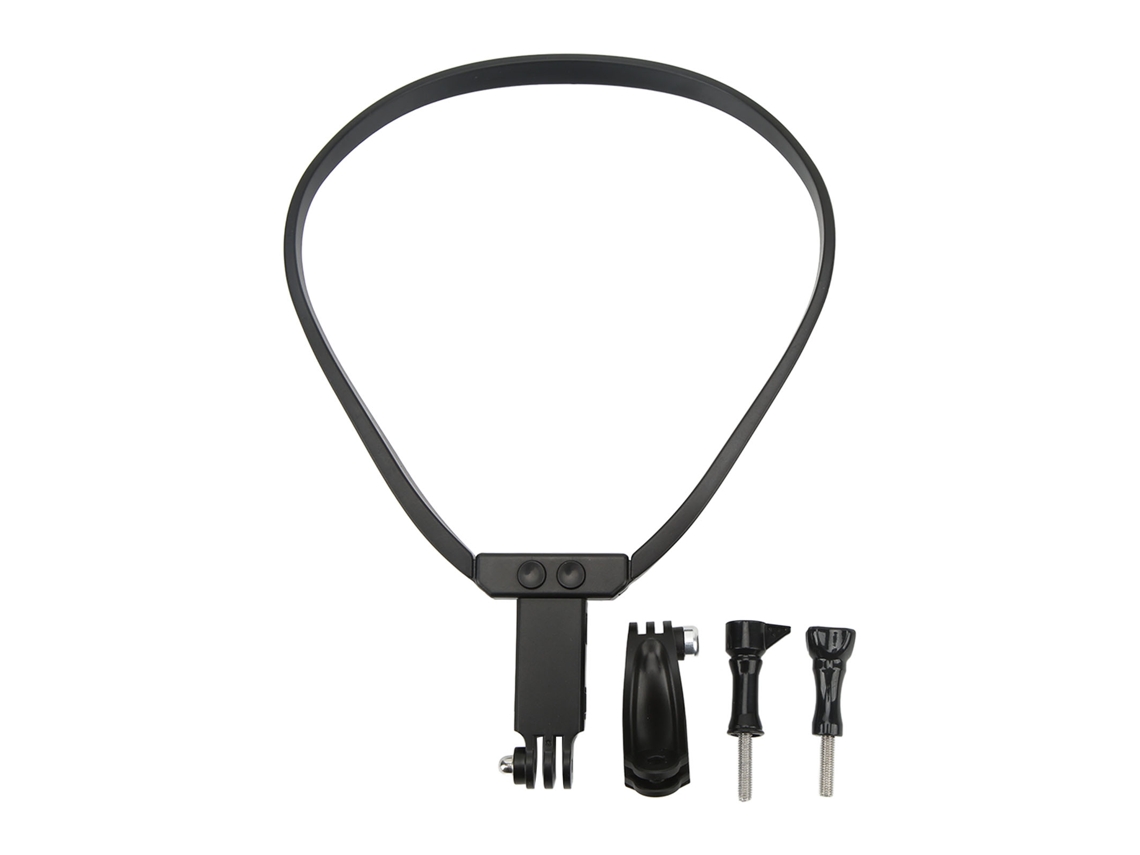 Suporte retrátil para câmera de ação e celular, ideal para selfies e como acessório de vídeo.