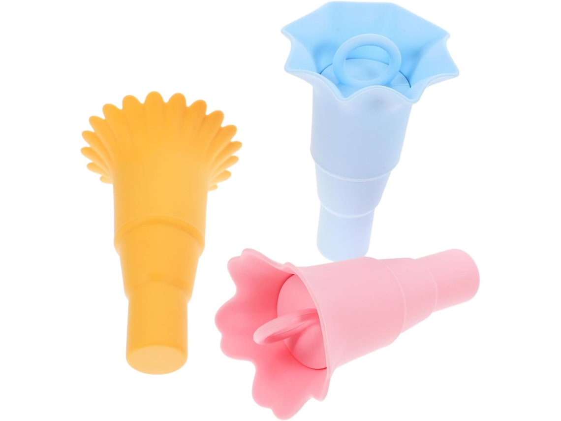Conjunto de 3 Suportes Dobráveis Silicone para Picolé, À Prova Gotejamento, Reutilizáveis, Fáceis CHABERLU