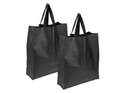 Conjunto de 2 Sacolas de Compras Dobráveis ​​em Tecido Não Tecido, Resistentes e Ecológicas, com Grande Capacidade de Armazenamento. GOKOCO