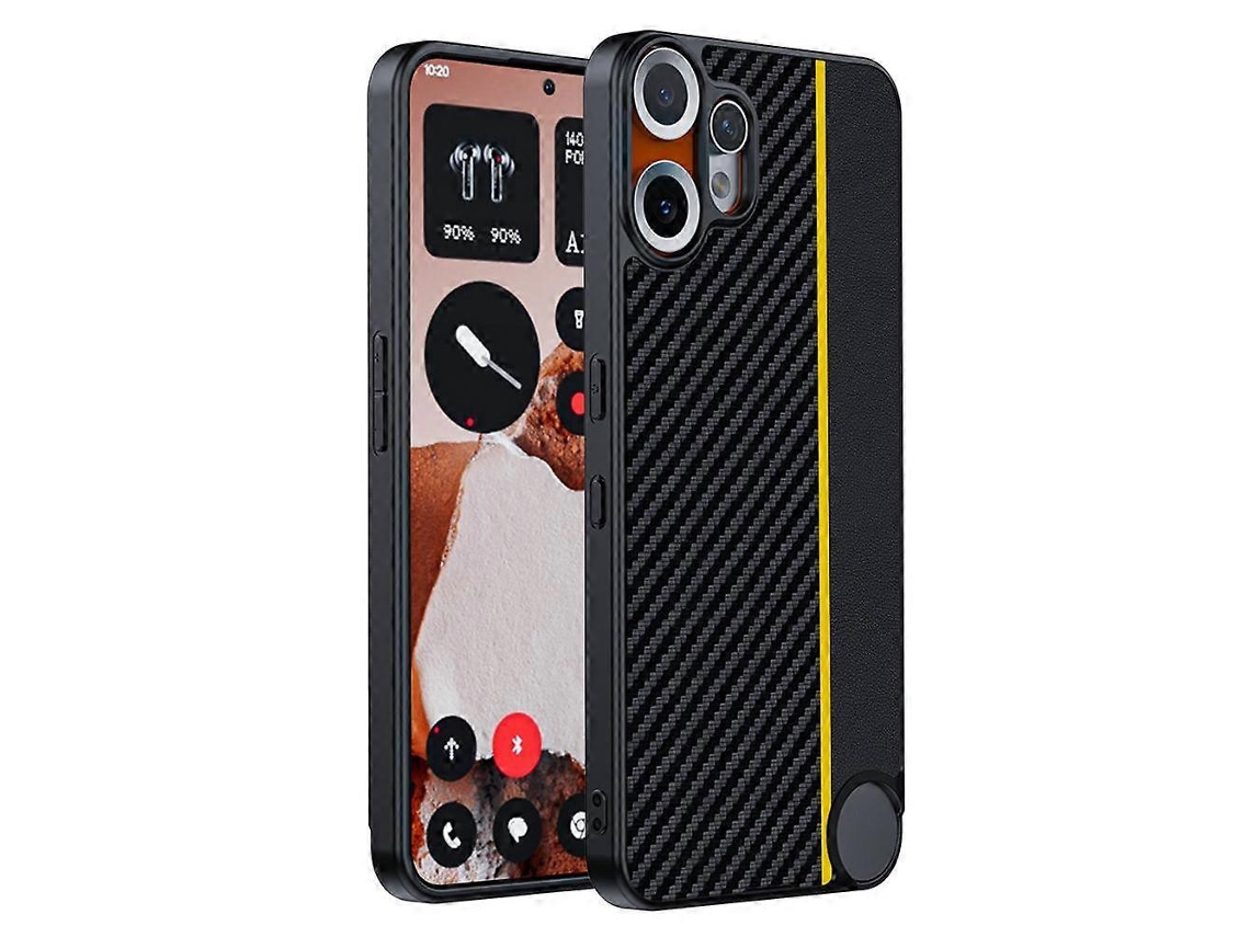 Capa Ultrafina Para Celular Com Impressão De Textura De Fibra De Carbono, Modelo Cmf Phone 2 Pro, Da Nothing Cmf.