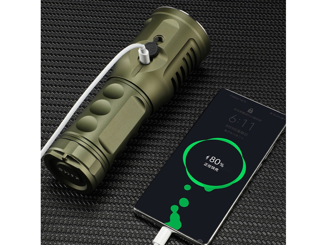 Black-astrolux Ec01x 2.0 6800lm 32000mah 46950 Bateria Lanterna De Longo Alcance Tipo C Usb Recarregável Potente Lanterna Led De Alto Lúmen Luz Forte