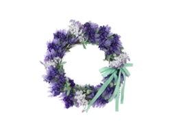 Laxiscreed Enfeite De Porta Com Coroa De Lavanda Para Decoração De Páscoa Com Ramos E Vinha Circular