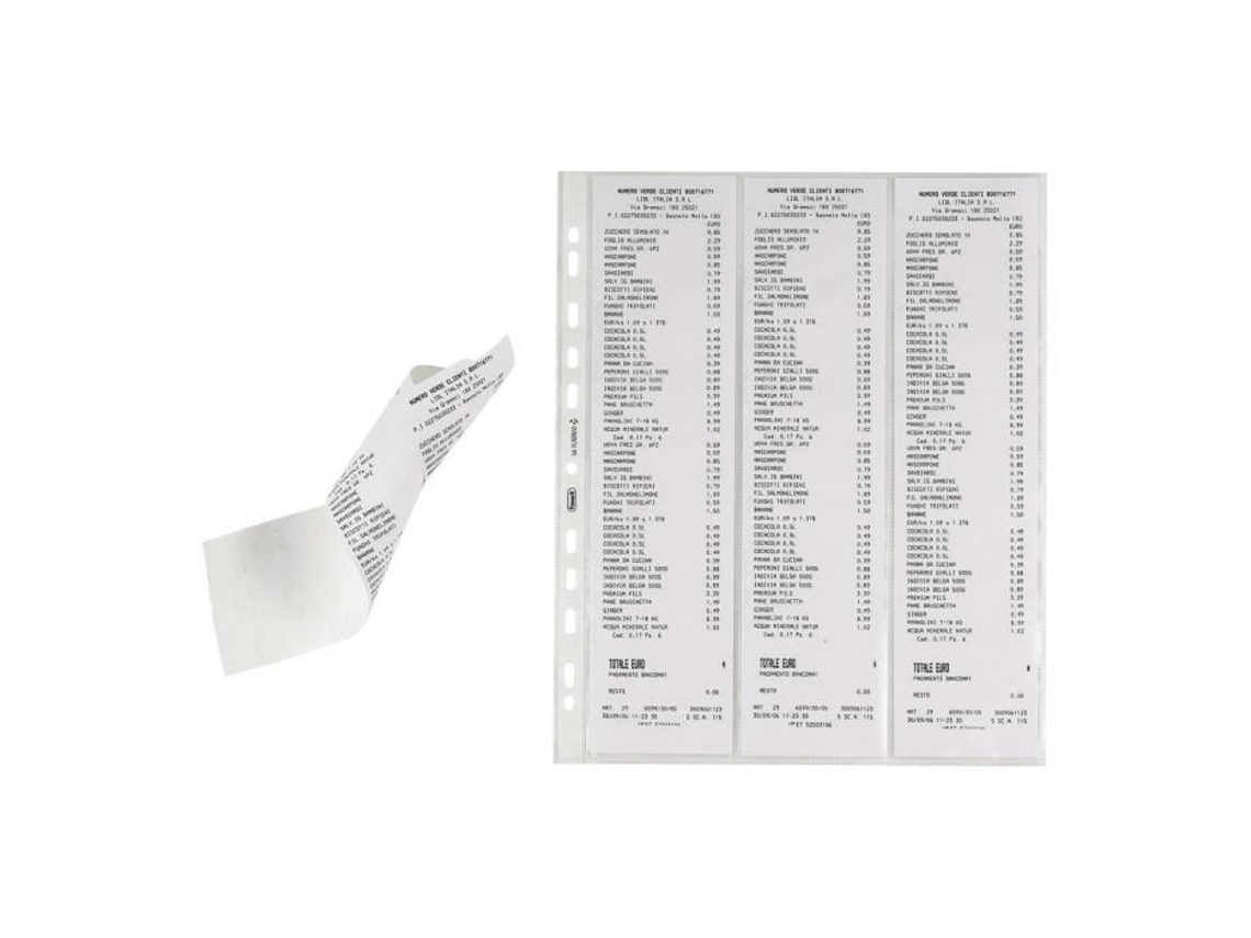 Favorit Linear Bolsa Perfurada 70 X 300 Mm para 6 Folhas Transparentes Pacote de 10