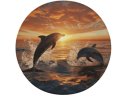 Almofada De Borda Para Computador, Almofada De Meditação Com Estampa Golfinho Saindo Da Água, Almofadas Para Cadeiras De