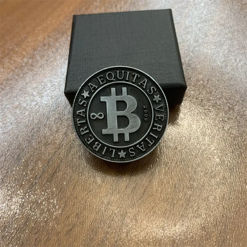 (a2) Brinquedo Antiestresse Com Botão Magnético Para Bitcoin