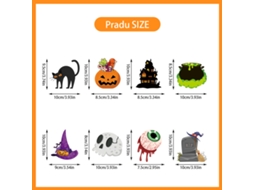 Lurelia Kit Decorativo Festa Halloween 2 Conjuntos 16 Peças Estilo 2