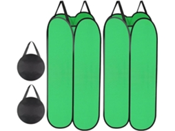 Conjunto De Coletor Folhas E Sacos Para Jardim Com Calha Dobrável