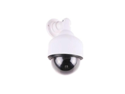 Câmera De Vigilância Falsa - Câmera Falsa Com Led Branco