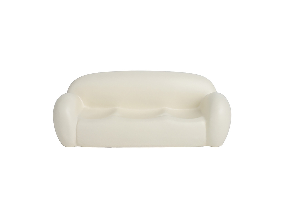 Ornamento Cerâmica Pequeno Decorativo Sofá Mesa Armário Branco Mate
