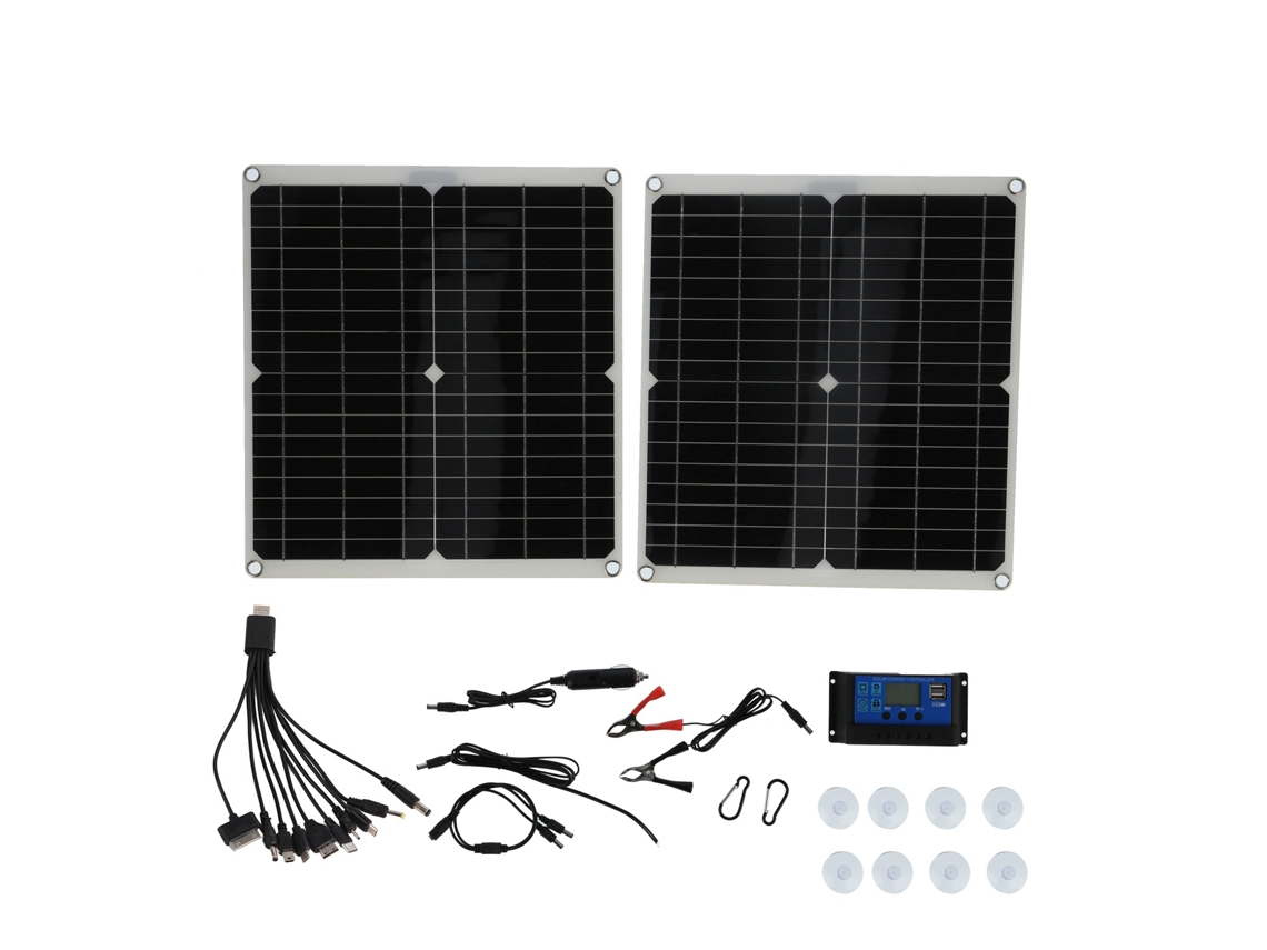 Kit Solar De 25w (inclui Um Controlador De 10a E Um Módulo Fotovoltaico 2-em-1)
