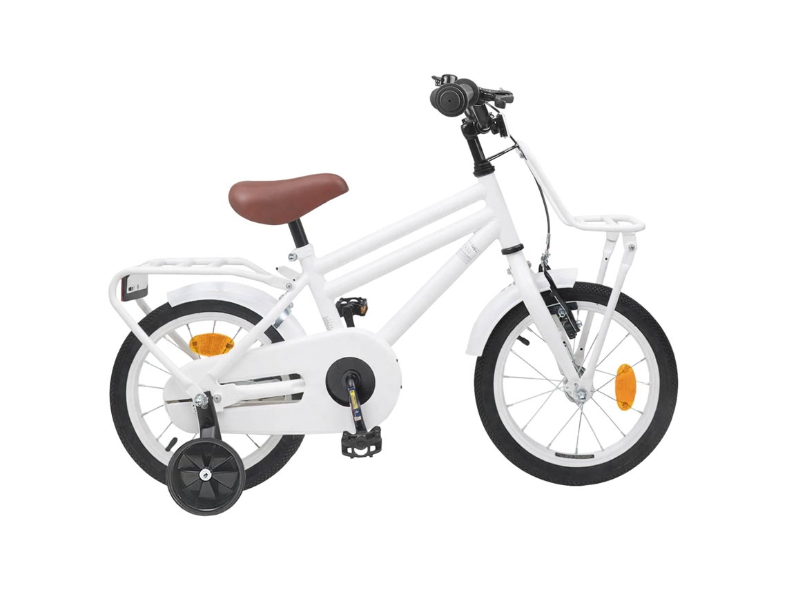 Vidaxl Bicicleta Infantil 12 Polegadas Para 2-4 Anos Branco
