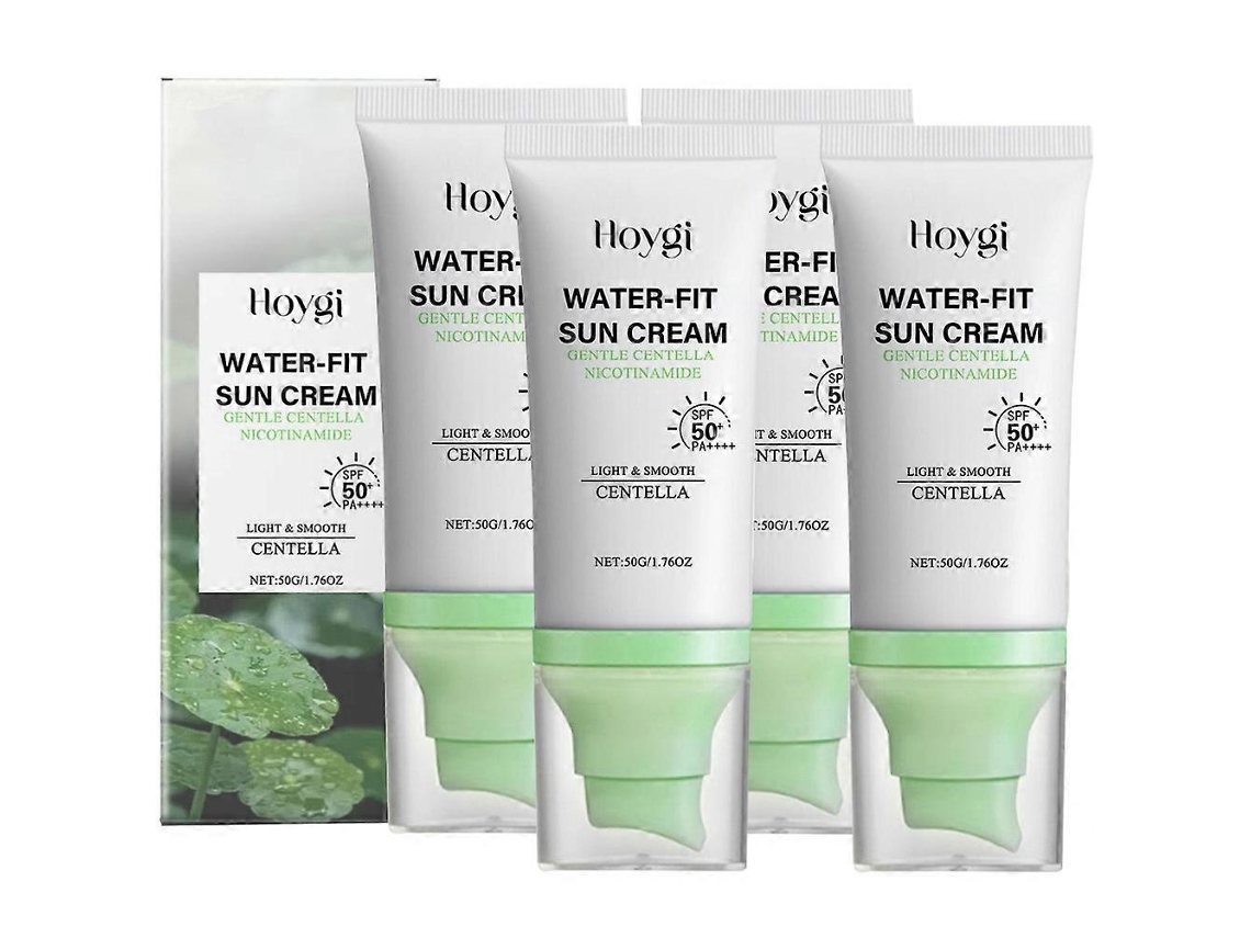 Protetor Solar Com Centella Spf50, Resistente À Água, Sem Resíduos Brancos, Sem Óleo4pcs