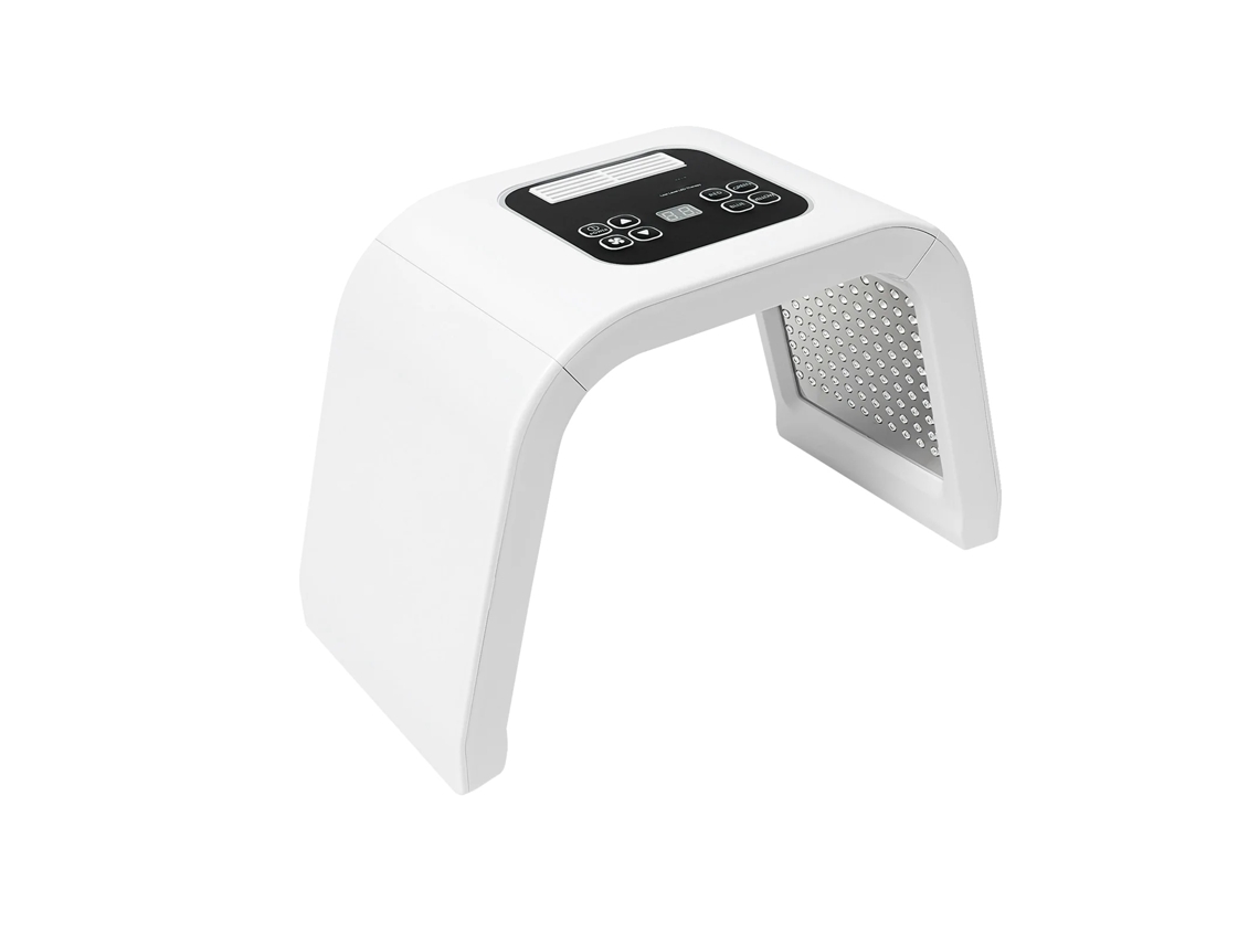 Máscara Facial Led, Sete Ondas De Luz, Rejuvenescimento Da Pele, Branco